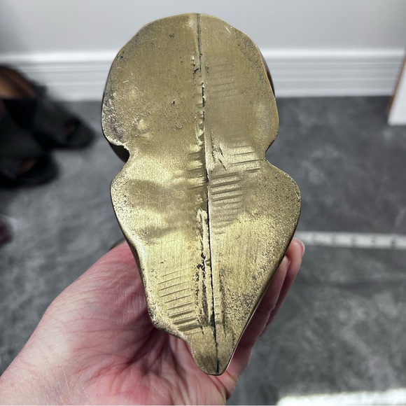 Vintage Brass Fawn Deer Sculpture 6.5"x6" Spring Home Decor Sitting Baby Deer - Picture 13 of 16